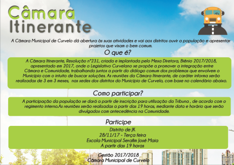 Câmara Itinerante - Reunião em São José da Lagoa